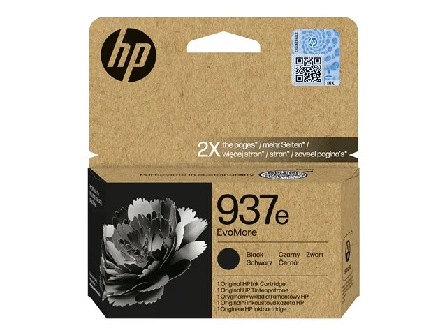 Мастило HP 937e EvoMore, черно, 53ml