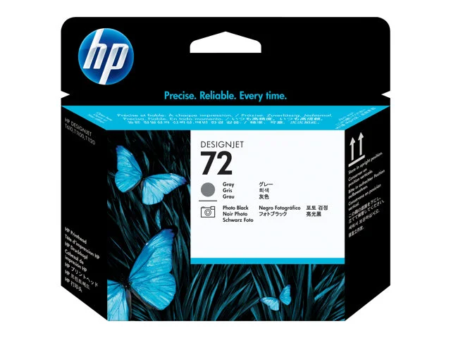 Мастилена глава HP 72 C9380A сив и фото черен