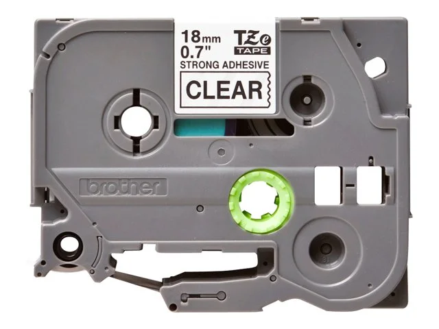 Лента за етикети Brother – TZES141, 18mm, черен текст на прозрачна основа, extra strength