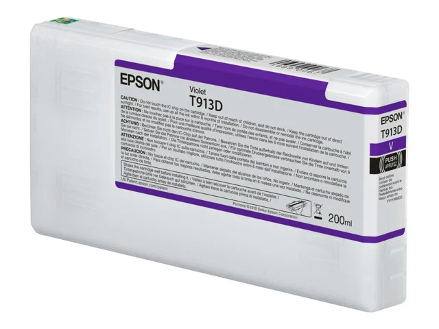 Мастило EPSON Ultrachrome HDR T913D, 200 ml, Violet, за SureColor SC-P5000 Violet/Spectro