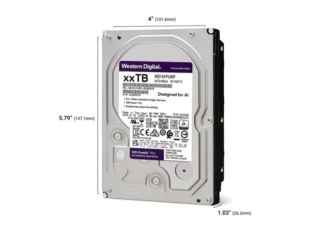 WD Purple Pro 8TB SATA 6Gb/s 3.5inch