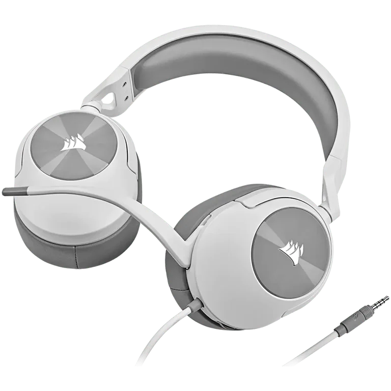 Гейминг слушалки CORSAIR HS55 Stereo, бял
