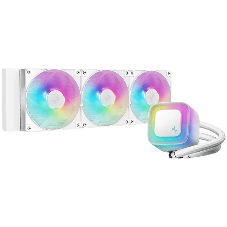 Охладителна система PROTECH – LE360 WH V2, 360mm, 3x120mm ARGB вентилатори, бял