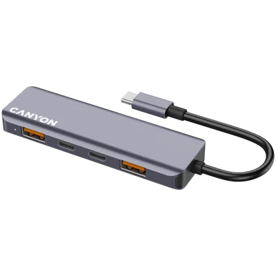 CANYON hub DS-18 5in1 USB-C Grey