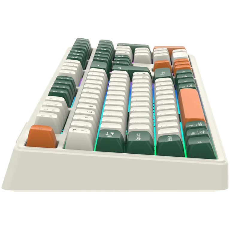 Гейминг клавиатура CANYON Shadder GKW-11 RGB механична безжична бяла
