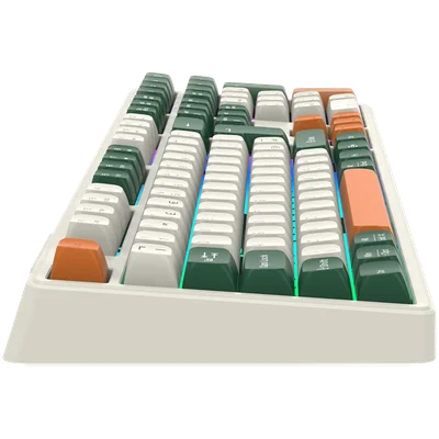 Гейминг клавиатура CANYON Shadder GKW-11 RGB механична безжична бяла