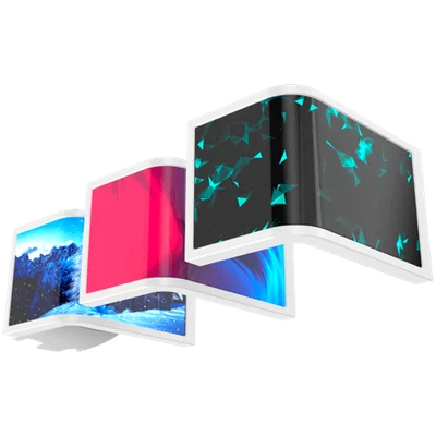 Охладител XIGMATEK Connect Ultra 360 Arctic EN48388, течно охлаждане, бял, Curved OLED помпа, ARGB PWM вентилатори