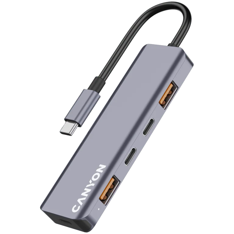 CANYON hub DS-18 5in1 USB-C Grey