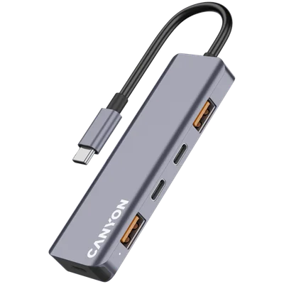 CANYON hub DS-18 5in1 USB-C Grey