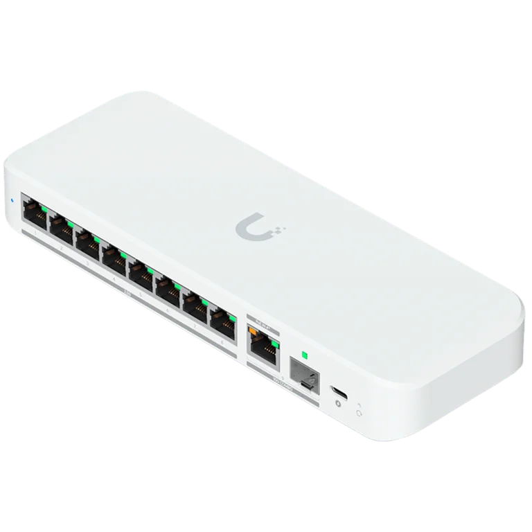 Суич UBIQUITI – UniFi Switch Flex 2.5G, 8x 2.5GbE RJ45, 1x 10GbE RJ45, 1x 10G SFP+