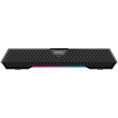 Edifier MG250 2.0 Desktop Soundbar, Bluetooth V5.3, USB-A soundcard input, 2-inch full-range drivers 5W (RMS) output, RGB light strip with companion app control, Built-in MEMS microphone with noise-cancellation, One-touch touch-panel control, Black