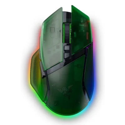 Гейминг мишка Razer Basilisk V3 Pro 35K Phantom Green Edition RZ01-05240300-R3G1 безжична, оптична, 35000 dpi, 13 програмируеми бутона, RGB, Phantom Green