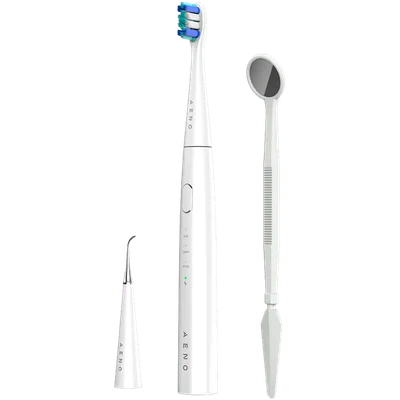 AENO Sonic Electric toothbrush, DB8: White, 3modes, 3 brush heads + 1 cleaning tool, 1 mirror,  30000rpm, 100 days without charging, IPX7