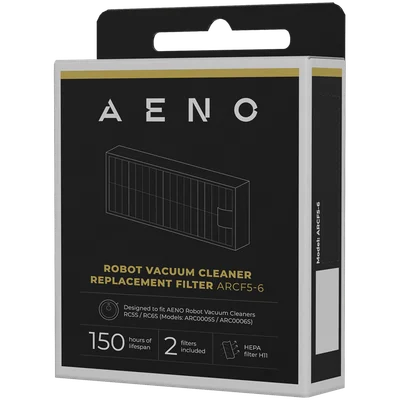 HEPA филтър за робот-прахосмукачка AENO ARCF5-6, съвместим с ARC0005S, ARC0006S, 2 броя