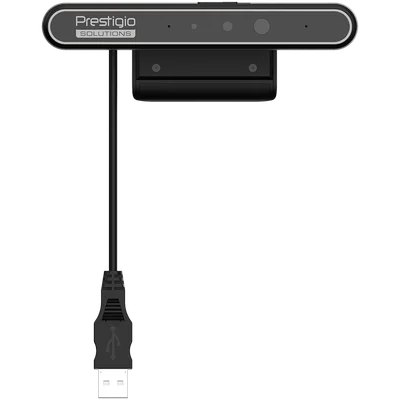 Уеб камера Prestigio Solutions Windows Hello, FHD, 2MP, 2 микрофона, 1м обхват, USB 3.0
