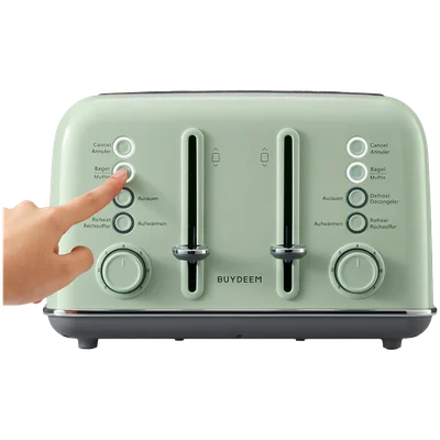 Тостер BUYDEEM DT640E, 4 филии, Cozy Greenish