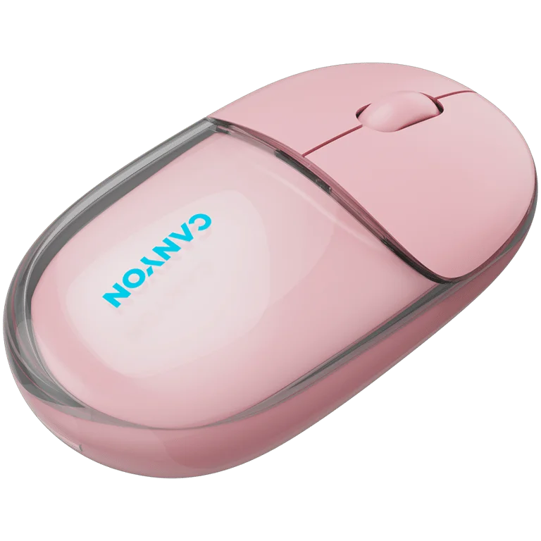 CANYON mouse OnClick 24 BT/ Wireless Transparent/Pink