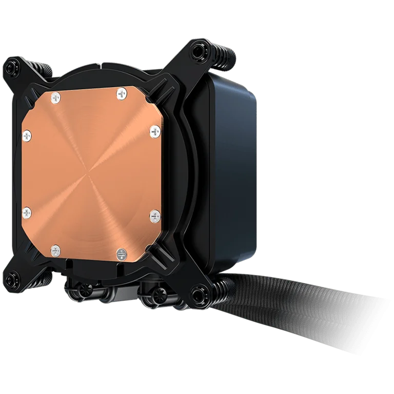 Охладителна система ASROCK Challenger 240 Digital 90-ACLA36-BAAGA6, водно охлаждане, ARGB, дигитален дисплей, 240 мм радиатор, черен