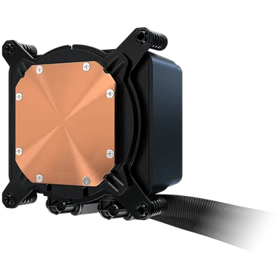 Охладителна система ASROCK Challenger 240 Digital 90-ACLA36-BAAGA6, водно охлаждане, ARGB, дигитален дисплей, 240 мм радиатор, черен