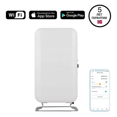 Отоплителен уред MILL – Gentle Air WiFi, маслен радиатор, 1500W, бял