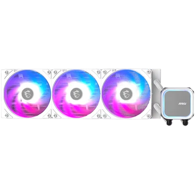 Охладител MSI MAG CORELIQUID A13 360 WHITE, 3x120mm ARGB вентилатори