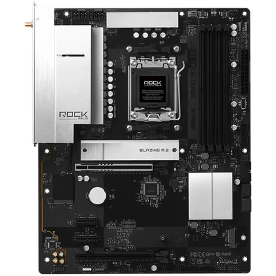 Дънна платка ASRock B850 Rock WiFi 7 ATX, Socket AM5, DDR5, PCIe 5.0, Wi-Fi 7, Bluetooth 5.4