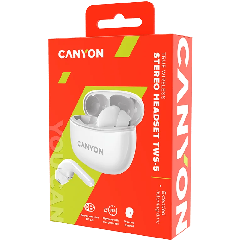 CANYON headset TWS-5 White