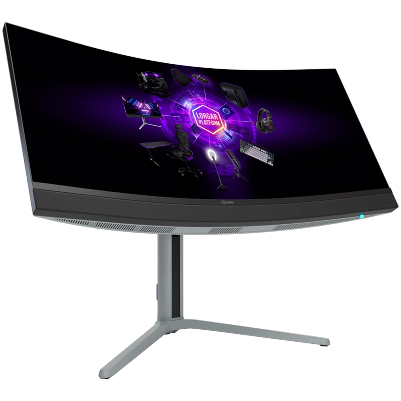 LORGAR 34MP1, UWQHD MiniLED Gaming Monitor Pro, 34'' (3440*1440) VA curved monitor, black/milky grey