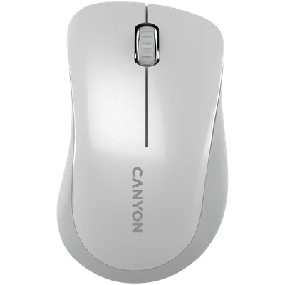 CANYON MW-11, 2.4 GHz  Wireless mouse ,with 3 buttons, DPI 1200, Battery:AAA*2pcs  ,pearl white grey67*109*38mm 0.063kg