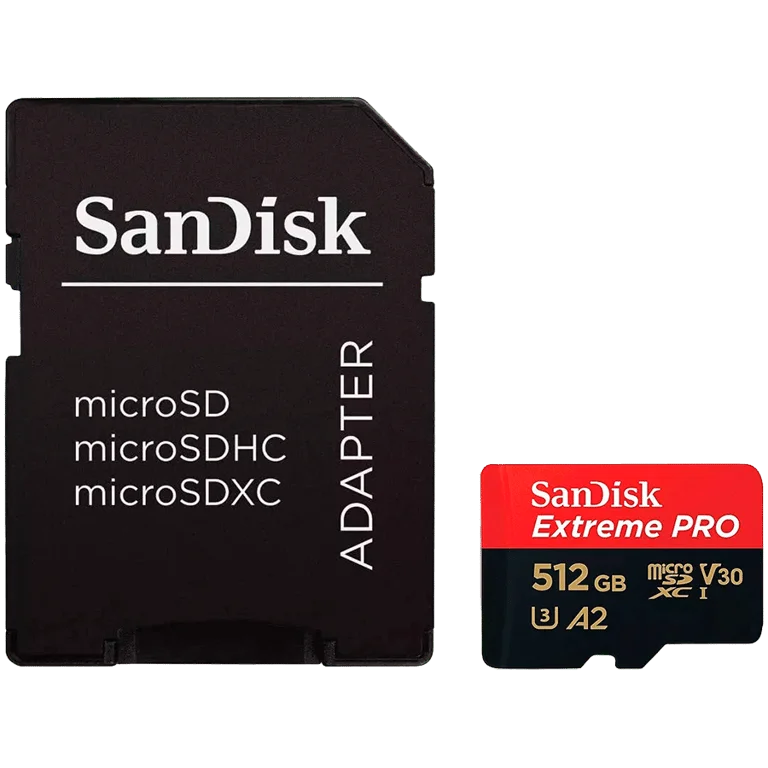 Карта памет SanDisk Extreme PRO microSDXC 512GB UHS-I U3 V30 A2 200MB/s + SD адаптер