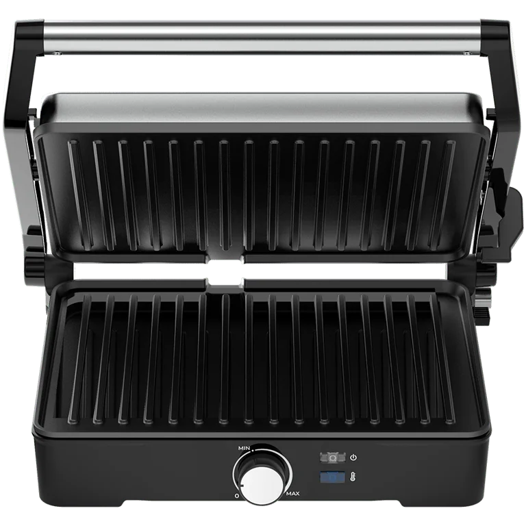 AENO Electric Grill EG2: 2000W, Temperature regulation, Max opening angle -180°, Plate size 290*234mm