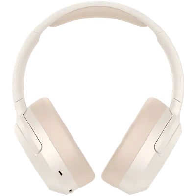 Edifier W820NB Plus v2025 Wireless Over-Ear Headphones, 40mm Dynamic Titanium-Coated Drivers, BT V6.1, ANC, Hi-Res Audio Certification, Up To 88H Battery, USB-C, Ivory