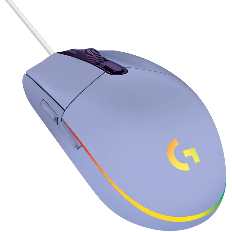 Гейминг мишка Logitech G102 LIGHTSYNC, кабел, USB, Lilac
