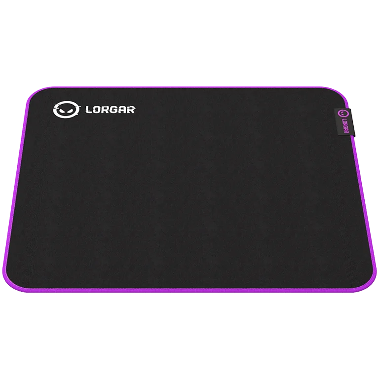 Lorgar Main 313, Gaming mouse pad, High-speed surface, Purple anti-slip rubber base, size: 360mm x 300mm x 3mm, weight 0.195kg