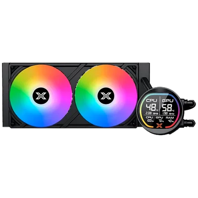 Охладител за процесор XIGMATEK LK Pro 240 Digital EN47428, водно охлаждане, 240мм, LCD дисплей, ARGB