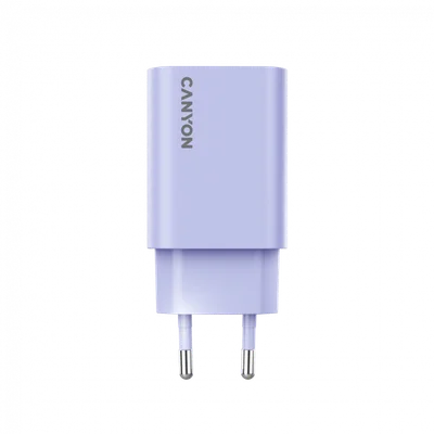 Захранващ адаптер CANYON OnCharge 30CL 30W USB-C EU Лилав