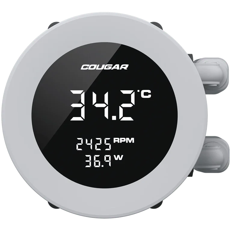 Охладителна система COUGAR Poseidon Vistek ARGB 240 AiO, Бял