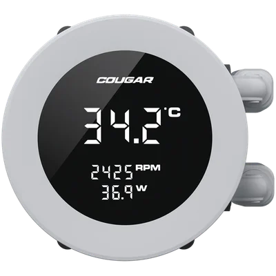 Охладителна система COUGAR Poseidon Vistek ARGB 240 AiO, Бял
