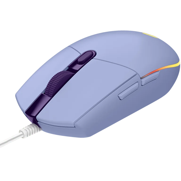 Гейминг мишка Logitech G102 LIGHTSYNC, кабел, USB, Lilac