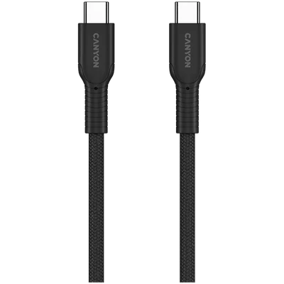 CANYON cable OnWire 60CL C-C 60W COLOR Braided 1m Black