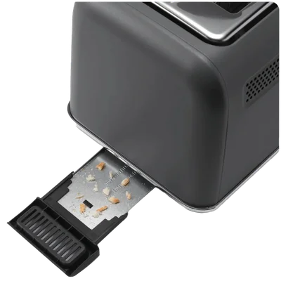 BUYDEEM 2 Slice Automatic Metal Toaster, model DT730E, color Ink Grey, EU