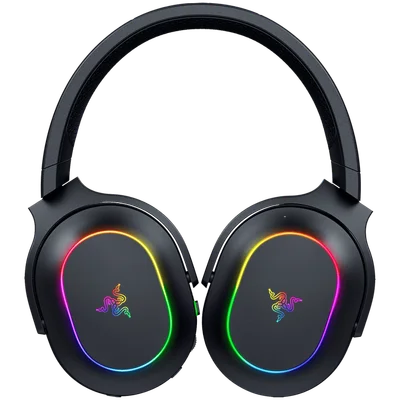 Razer Barracuda X Chroma, Gaming Headset, Black, Oval Ear Cushions, 2.4 GHz Wireless / Bluetooth, Breathable Fabric with Memory Foam Cushions, Detachable Razer™ HyperClear Cardioid Mic, 7.1 Surround sound: Only available on Windows 10 64-bit (or higher)