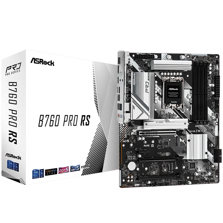Дънна платка ASROCK B760 Pro RS, Socket 1700, DDR5, ATX