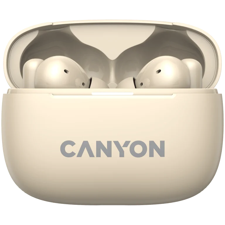 True Wireless слушалки CANYON OnGo TWS-10 ANC+ENC Бежов