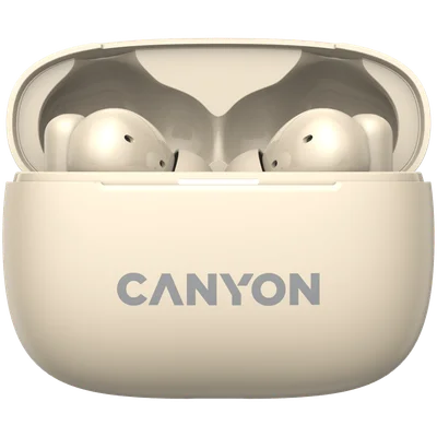 True Wireless слушалки CANYON OnGo TWS-10 ANC+ENC Бежов