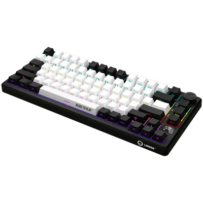 LORGAR KBP7075W, Wireless 75% Mechanical Gaming Keyboard Pro, Black/red, EN layout