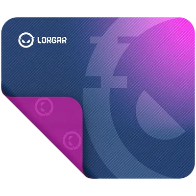 LORGAR Gaming Mouse Pad Main 133 Speed Purple