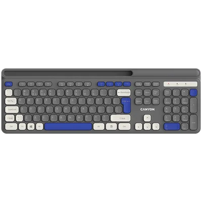 Клавиатура Canyon HKB-W03 Безжична 105 клавиша Сива
