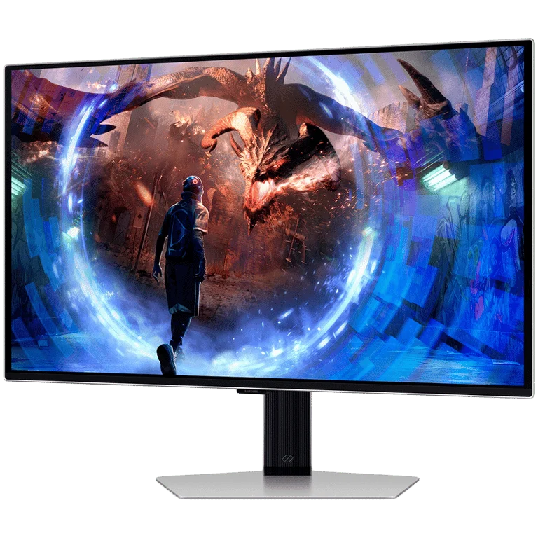 Monitor LED Samsung LS27DG602SUXEN G60SD, 27" QHD FLAT 16:9 (2560x1440) QD-OLED IPS 360Hz, 250 cd/㎡, 1000:1, 0.03ms, 178/178, 1xDP 1xHDMI, 2xUSB 3.0, Tilt/Pivot/Swivel/HeightAdj (120mm), VESA 100x100, 2Y