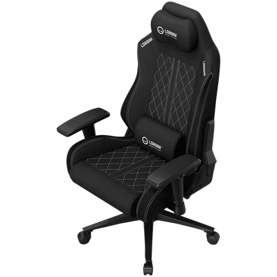 LORGAR CHA41, Ergonomic Gaming Chair Advanced, premium anti-stain fabric, Black/white
